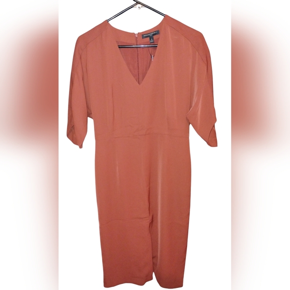 Banana Republic NWT dress, burnt caramel, size 6 short sleeves - Picture 12 of 12